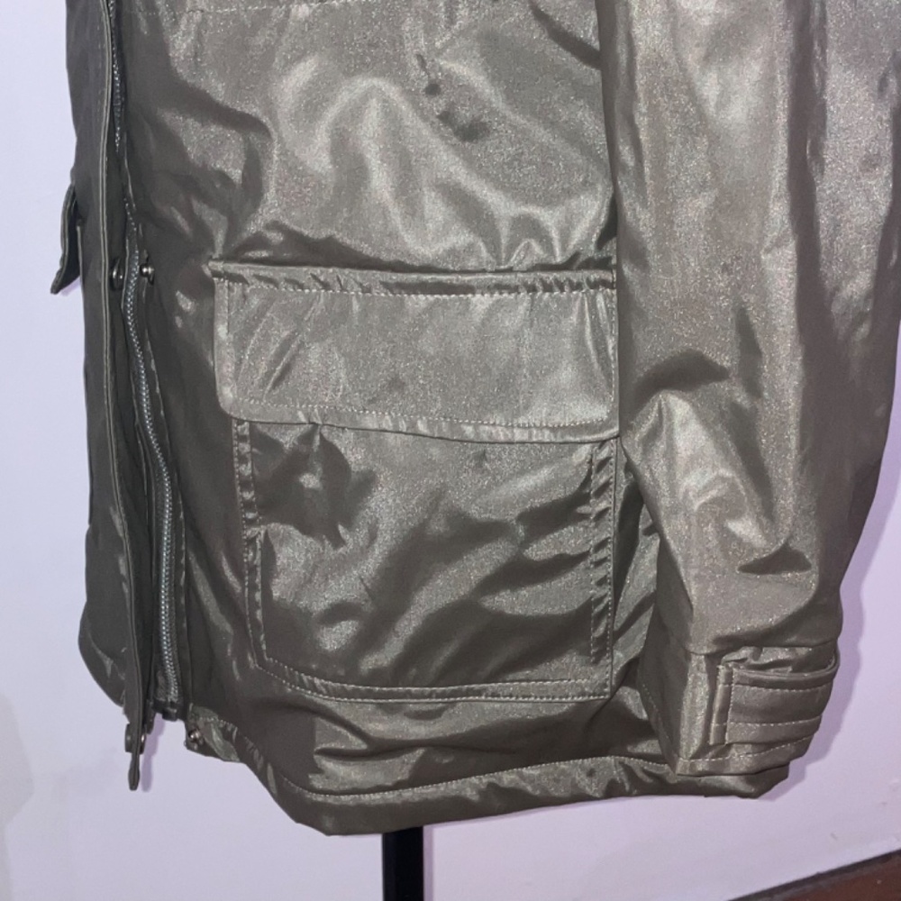 Metallic gray/brown lined coat - Picture 8 of 15